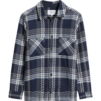 Wax London Whiting Plaid Recycled Cotton Blend Overshirt In Multi