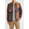 Wax London Whiting Tempo Exploded Plaid Cotton Blend Button-up Overshirt In Multi