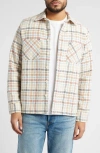 Wax London Whiting Yard Check Cotton Blend Overshirt In Multi