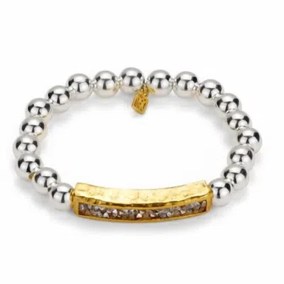 Waxing Poetic Kristal Bar Spanse Bracelet In Gold