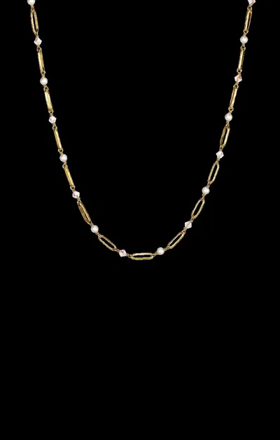 Waxing Poetic Moonlight Necklace In Gold