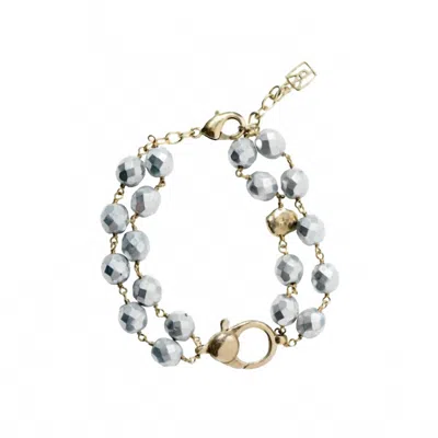 Waxing Poetic Women's Ensemble Bracelet In Bright Silver In Gray