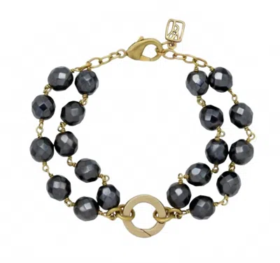 Waxing Poetic Women's Ensemble Bracelet In Hematite In Blue