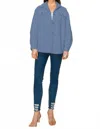 Way Fuzzy Jacket In Cloud Blue In Blue