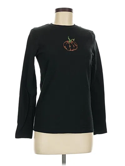 Pre-owned Way To Celebrate! Long Sleeve T-shirt In Black