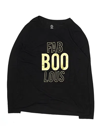 Pre-owned Way To Celebrate! Kids' Long Sleeve T-shirt In Black