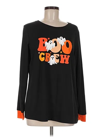 Pre-owned Way To Celebrate! Long Sleeve T-shirt In Black