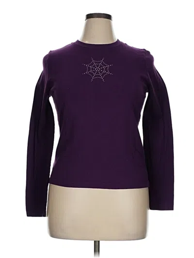 Pre-owned Way To Celebrate! Long Sleeve T-shirt In Purple