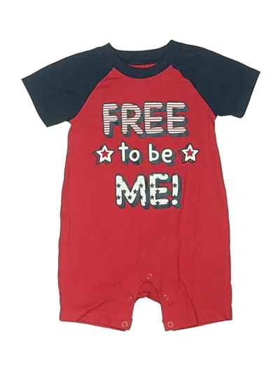 Pre-owned Way To Celebrate! Babies' Short Sleeve Onesie In Red