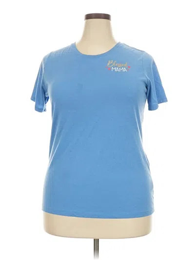 Pre-owned Way To Celebrate! Short Sleeve T-shirt In Blue
