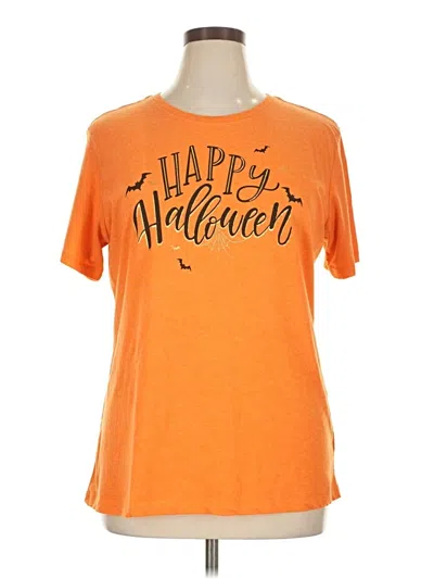 Pre-owned Way To Celebrate! Short Sleeve T-shirt In Orange