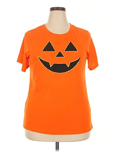 Pre-owned Way To Celebrate! Short Sleeve T-shirt In Orange