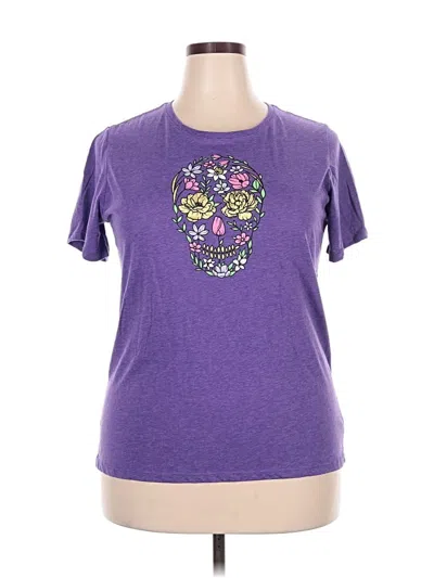 Pre-owned Way To Celebrate! Short Sleeve T-shirt In Purple
