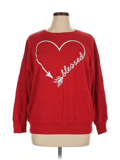 Pre-owned Way To Celebrate! Sweatshirt In Red