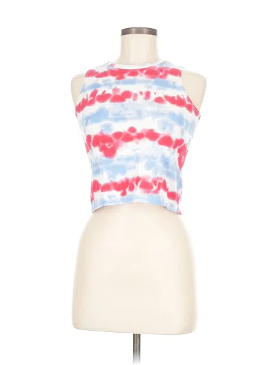 Pre-owned Way To Celebrate! Tank Top Pink Halter Neckline Tops