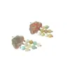 Way To Chic Women's Blue / Silver Silver Plated Cloud Stud Earrings With Delicate Amazonite In Multi