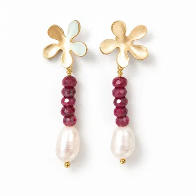 Way To Chic Women's Red Ruby Bloom