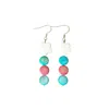 Way To Chic Women's White / Pink Colourful Shell Earrings In Multi