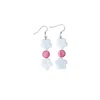 Way To Chic Women's White / Pink Pink Shell Earrings In Multi