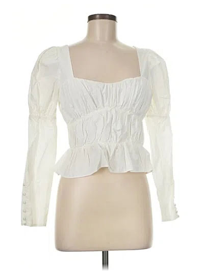 Pre-owned Wayf 3/4 Sleeve T-shirt In Ivory