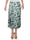 Wayf Altamont Womens Tiger Print A-line Midi Skirt In Multi