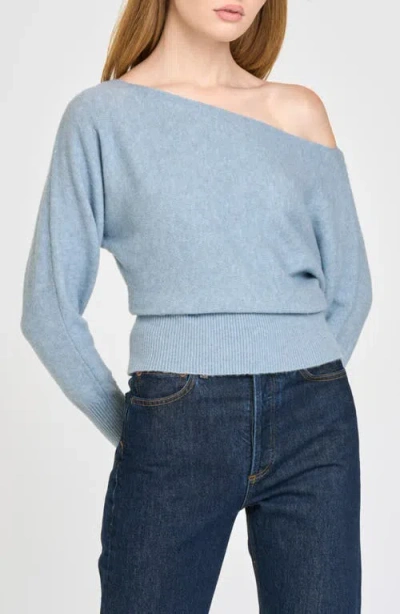 Wayf Annelisa Boatneck Sweater In Blue