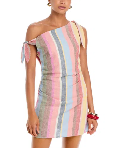Wayf Bahia Mini Dress Summer Stripe In Multi