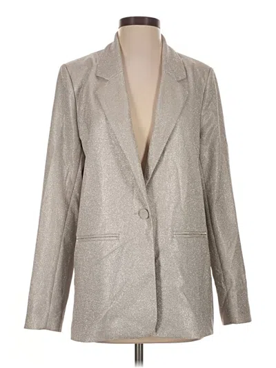 Pre-owned Wayf Blazer Jacket In Gray