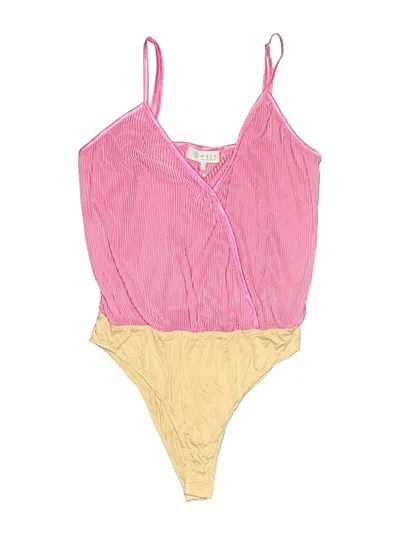 Pre-owned Wayf Bodysuit In Pink