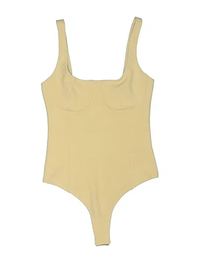 Pre-owned Wayf Bodysuit In Yellow