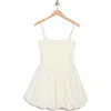 Wayf Bubble Hem Minidress In Cream