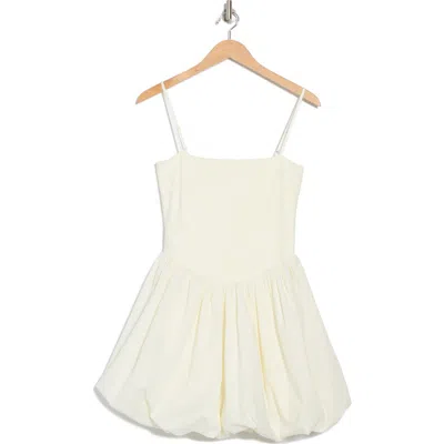 Wayf Bubble Hem Minidress In Cream