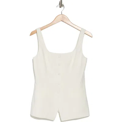 Wayf Button-up Vest In Ivory