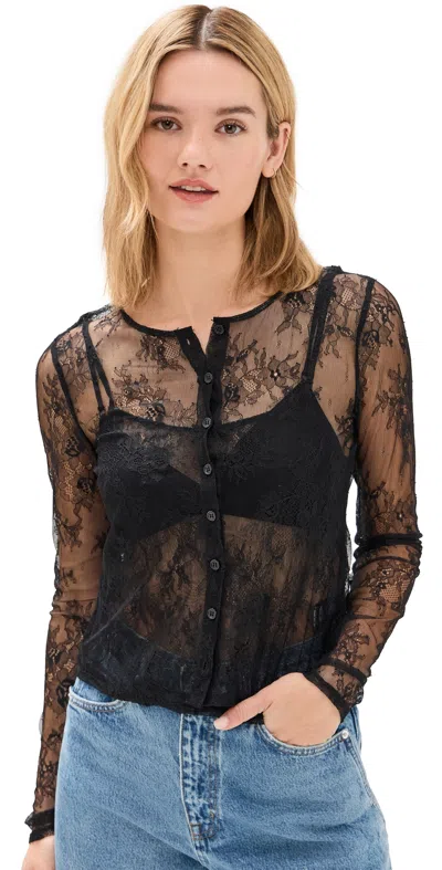 Wayf Cami & Cardigan Set Black