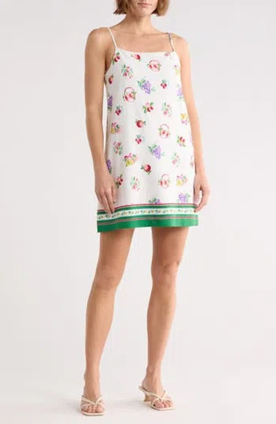 Wayf Cami Linen Blend Minidress In White