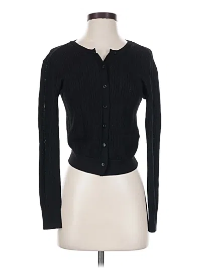 Pre-owned Wayf Cardigan Sweater In Black
