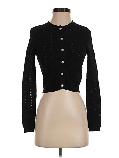 Pre-owned Wayf Cardigan Sweater In Black