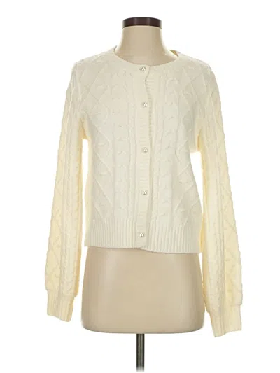 Pre-owned Wayf Cardigan Sweater In Ivory