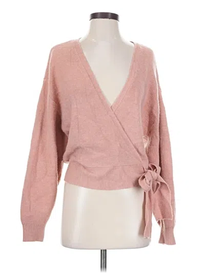 Pre-owned Wayf Cardigan Sweater In Pink