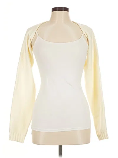 Pre-owned Wayf Cardigan Sweater In White