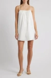 Wayf Casey Stretch Cotton Cami Dress In White