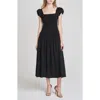 Wayf Cassidy Smock Bodice Midi Sundress