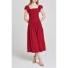 Wayf Cassidy Smock Bodice Midi Sundress
