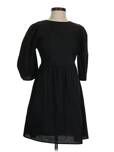 Pre-owned Wayf Casual Dress In Black