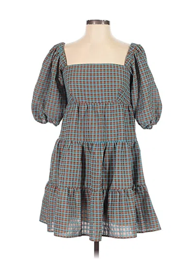Pre-owned Wayf Casual Dress In Blue