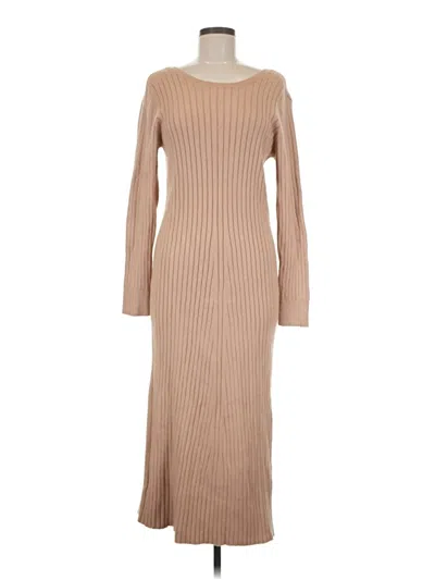 Pre-owned Wayf Casual Dress In Brown