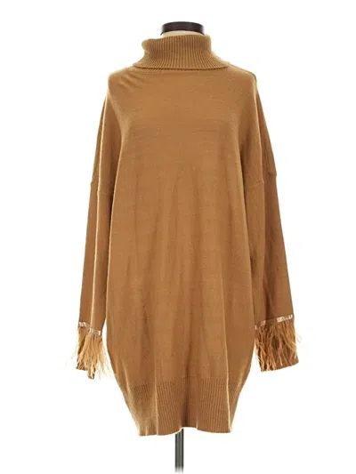 Pre-owned Wayf Casual Dress In Brown