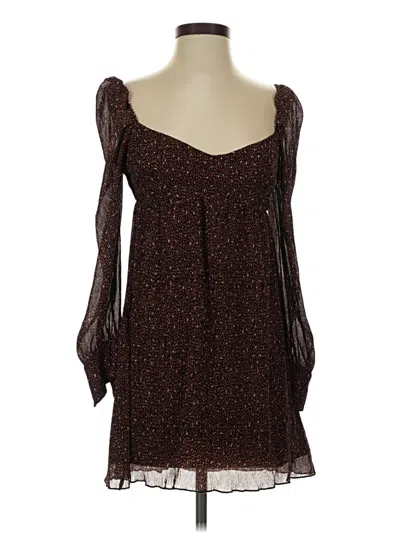 Pre-owned Wayf Casual Dress In Brown