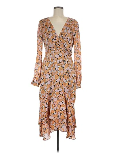 Pre-owned Wayf Casual Dress In Brown