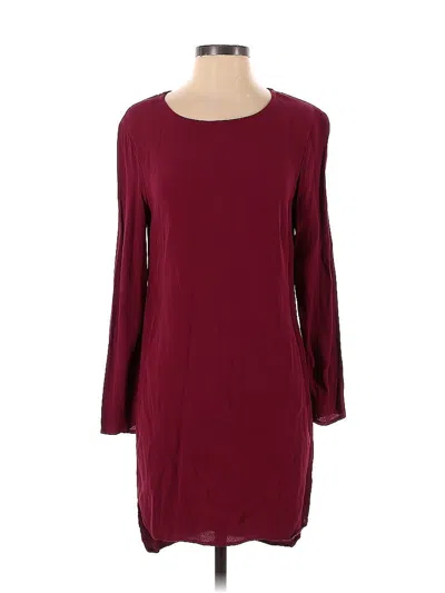 Pre-owned Wayf Casual Dress In Burgundy